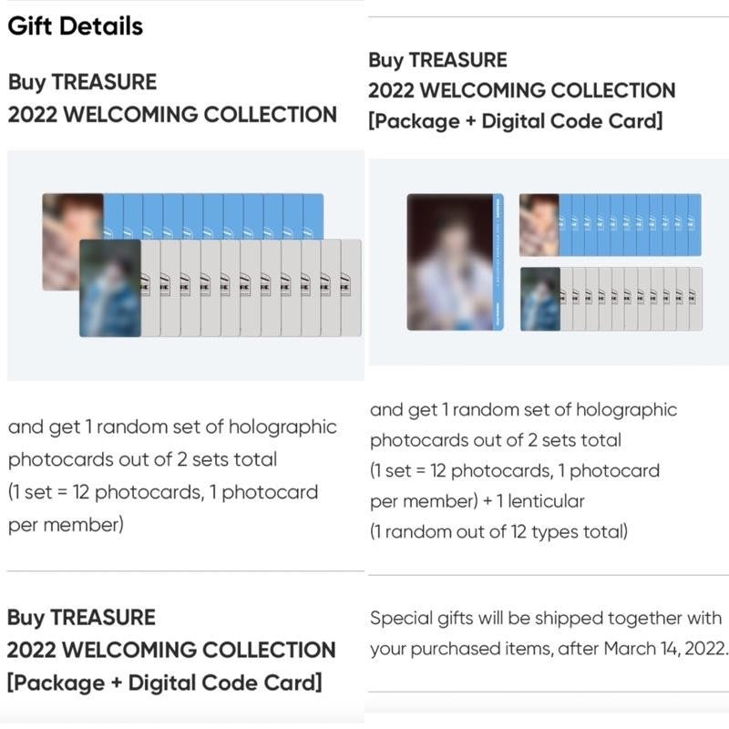 TREASURE 2022 WELCOMING COLLECTION WINTER IN EVERLAND WEVERSE BENEFIT